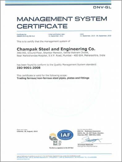 Management System Certificate